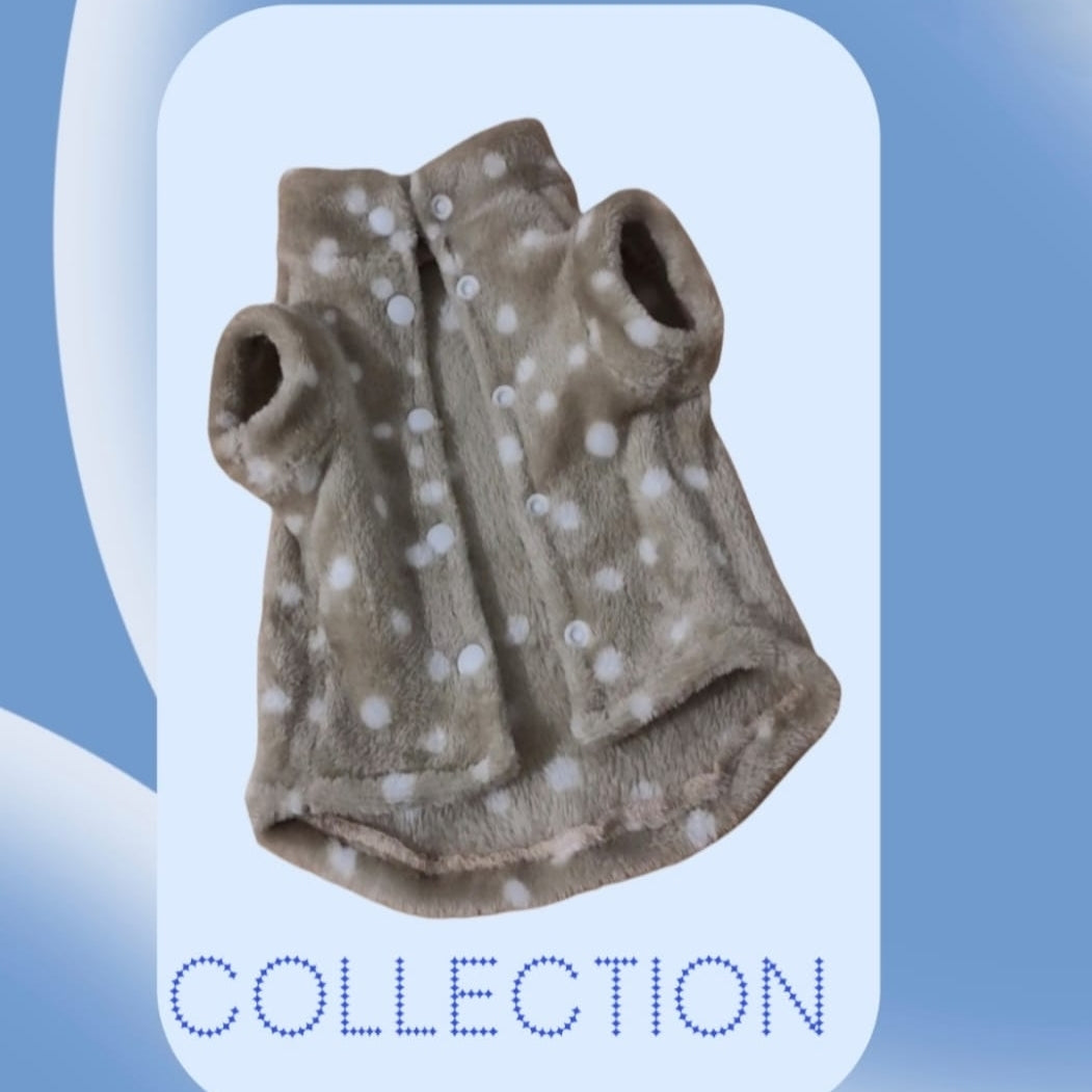 Stylish warm dog dress, dog sweatshirt