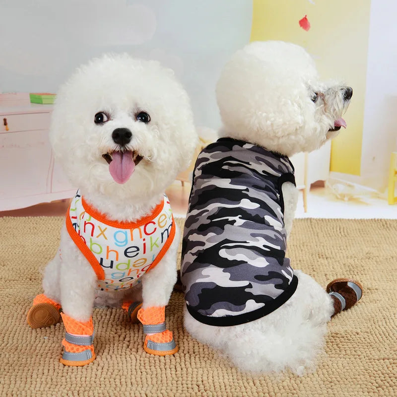 Summer Dog Clothes T-Shirt for Small Medium Dogs and Cats