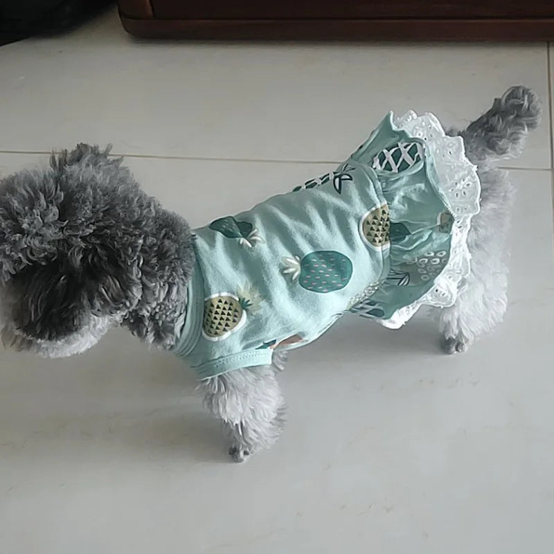 Cotton Dress for Cats and Dogs Summer Pet Clothes