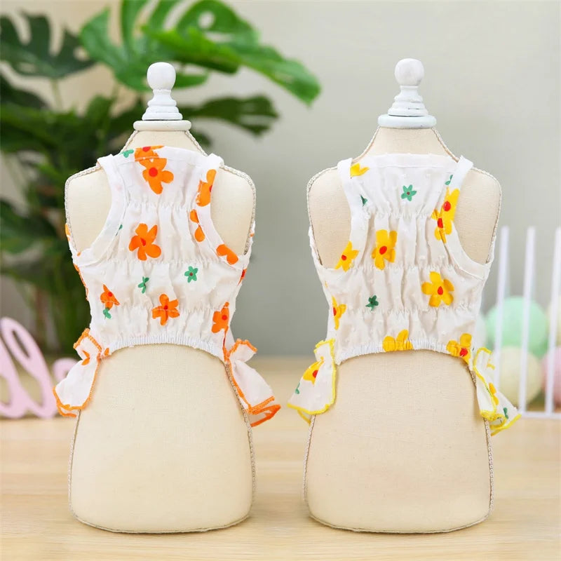 Cotton Dress for Cats and Dogs Summer Pet Clothes