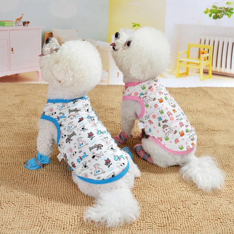 Summer Dog Clothes T-Shirt for Small Medium Dogs and Cats