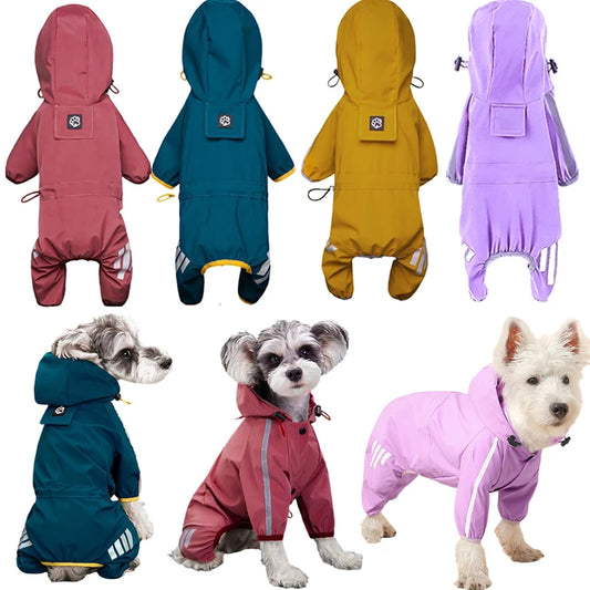 Pet Raincoats Reflective Waterproof