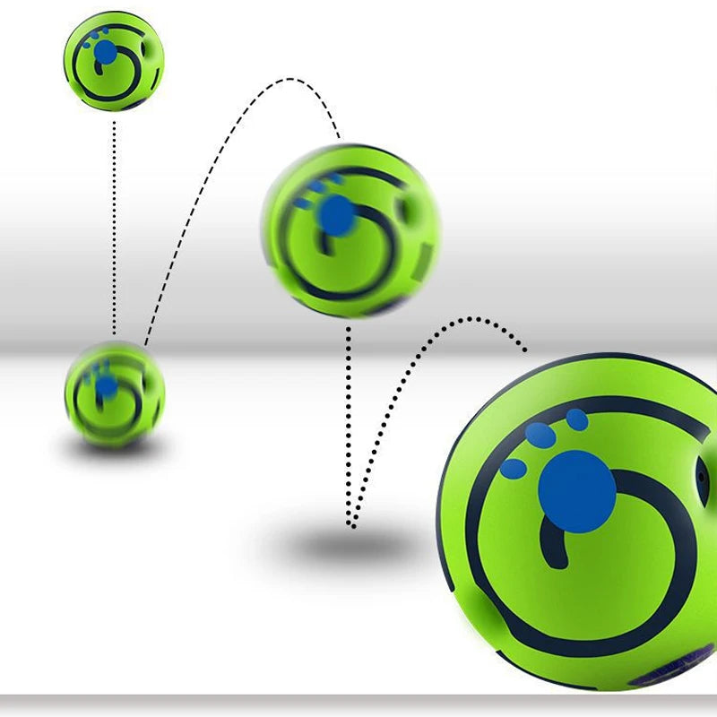 Toy for dogs, a ball that attracts the dog's attention.