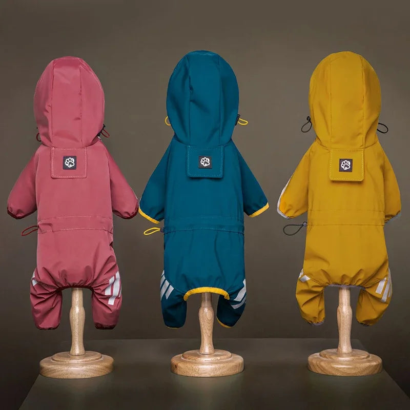 Pet Raincoats Reflective Waterproof