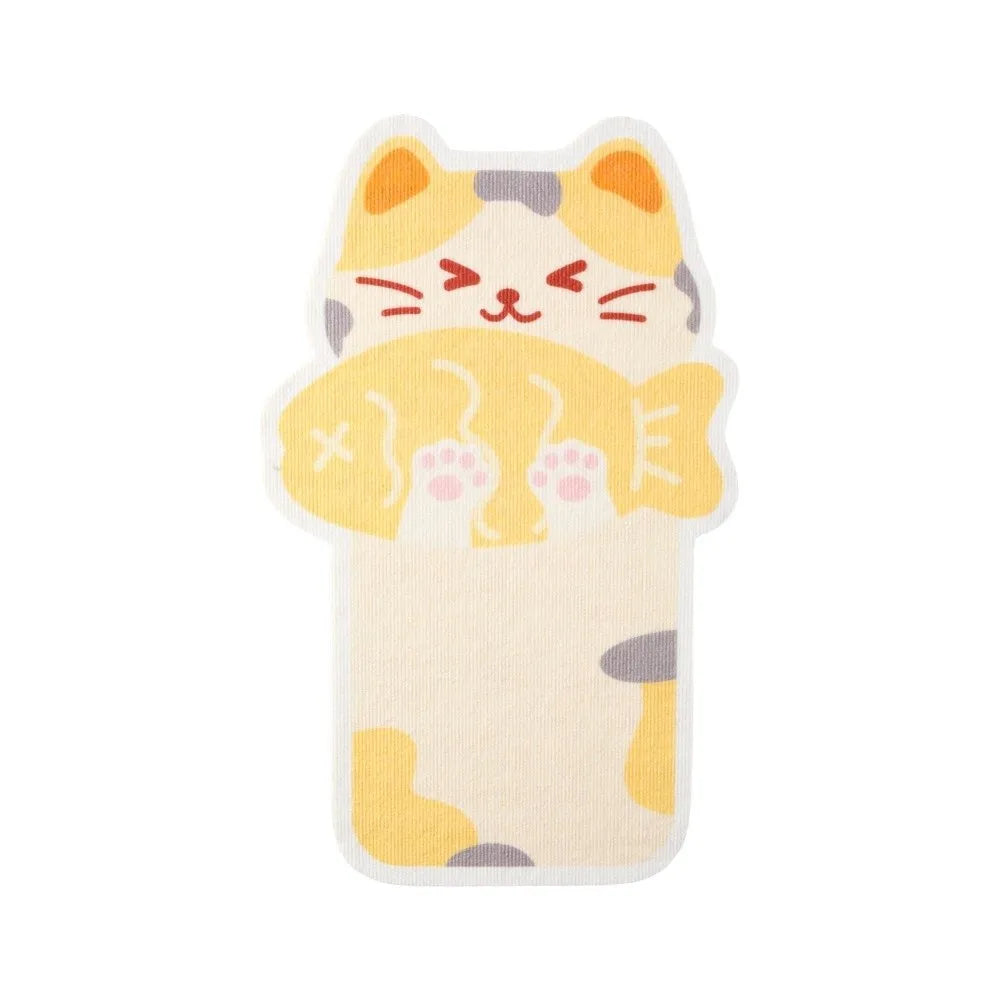 Self-adhesive scratching mat for cats